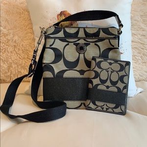 COACH crossbody bag with matching wallet